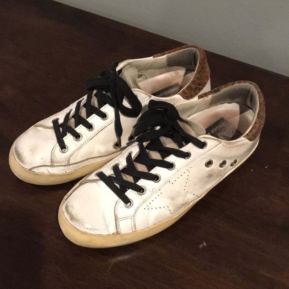 Golden goose cheetah print back